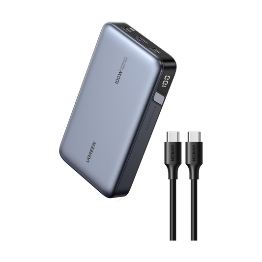 UGREEN - Cargador portátil 20000 Mha y 100W - carga celular - laptop - tablets.