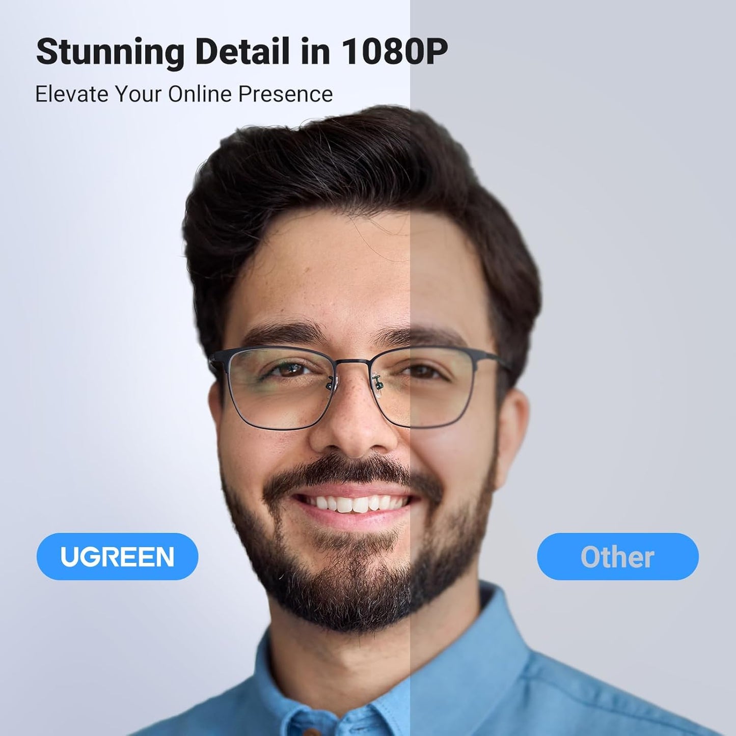UGREEN - CÁMARA WEB 1080P FULLHD CON MICRÓFONO TX6140