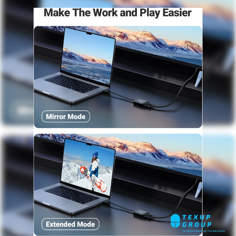 UGREEN - Adaptador HDMI macho a VGA hembra con audio 3.5mm 1920*1080@60Hz